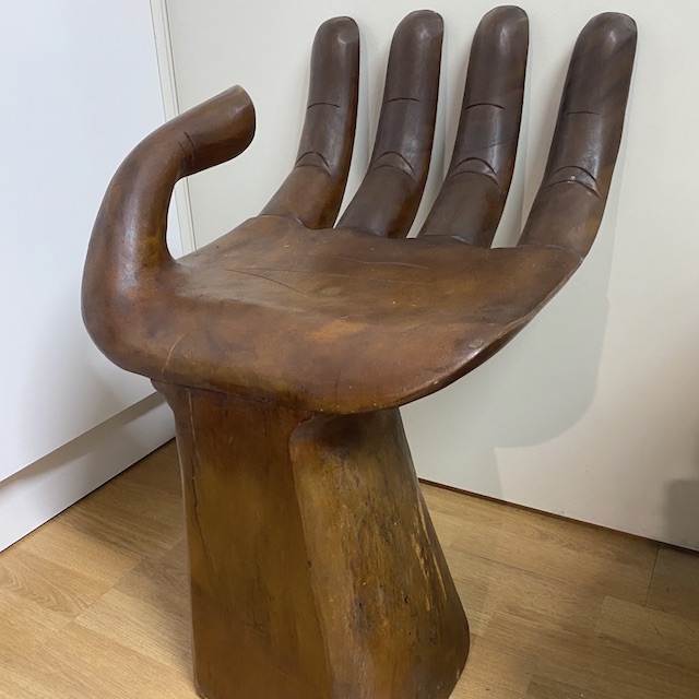 CHAIR, Wooden Palmistry Hand